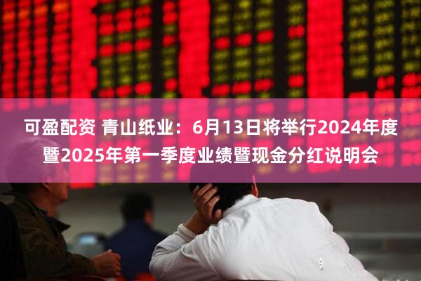 可盈配资 青山纸业：6月13日将举行2024年度暨2025年第一季度业绩暨现金分红说明会