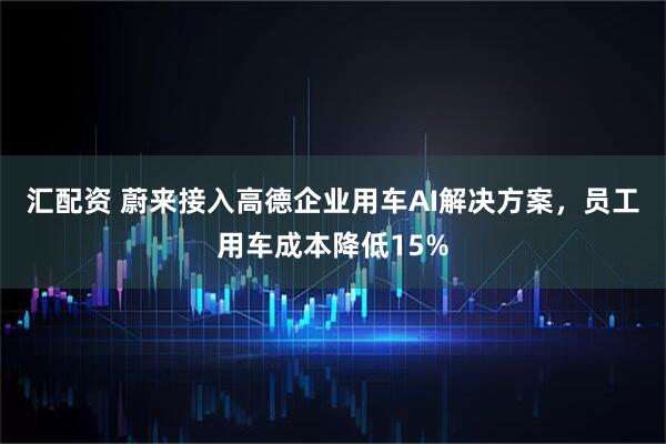 汇配资 蔚来接入高德企业用车AI解决方案，员工用车成本降低15%